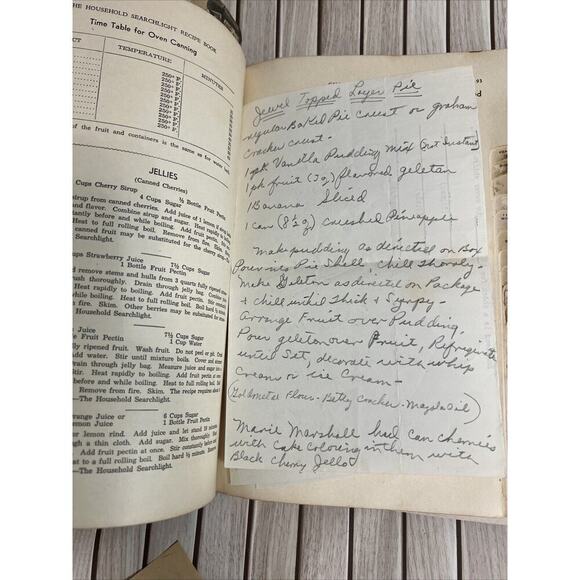 Vtg SEARCHLIGHT RECIPE COOKBOOK By Household Magazine 1946 Handwritten Recipes - Picture 5 of 10